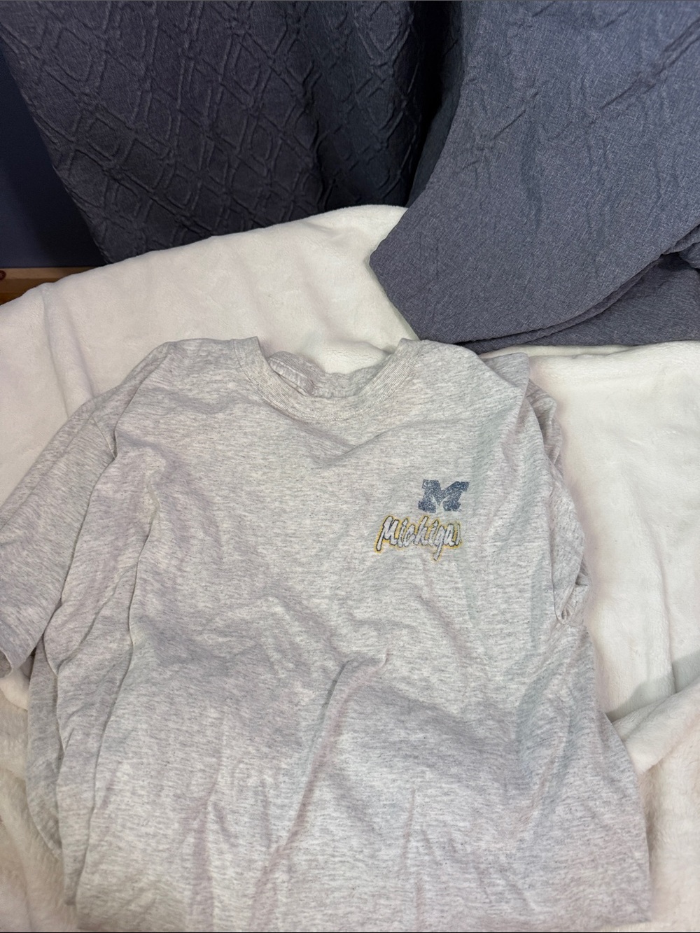 University of Michigan Gray Logo Tee
